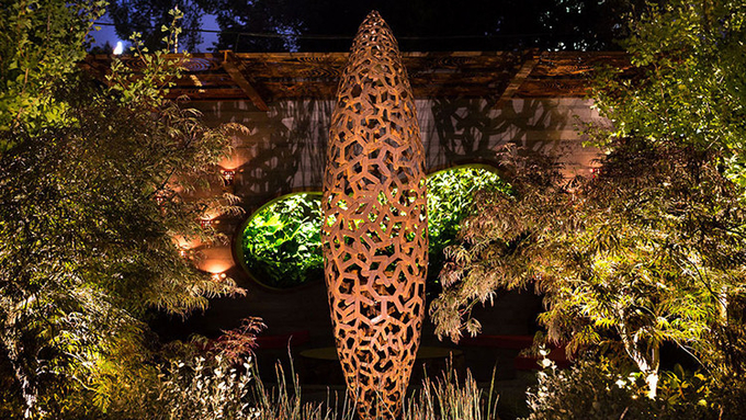 As figuras claras de aço do jardim do metal de Corten do estilo ocidental curvaram a altura de aço de Corten Art Sculpture For Outdoor In 220cm