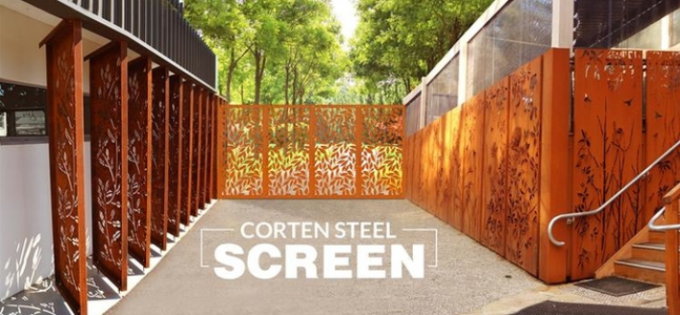 A estabilidade da corrosão ramifica cerca de aço decorativa Panels da tela de Corten 3mm