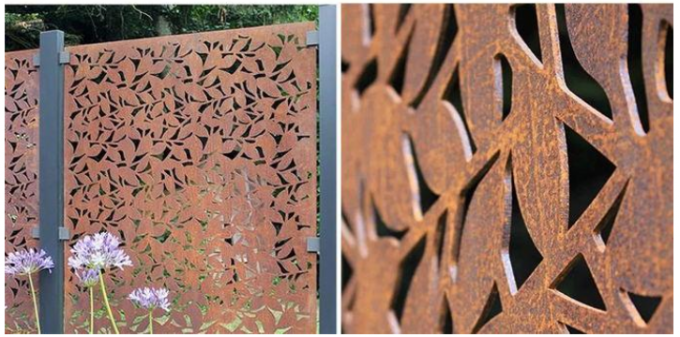 A estabilidade da corrosão ramifica cerca de aço decorativa Panels da tela de Corten 3mm