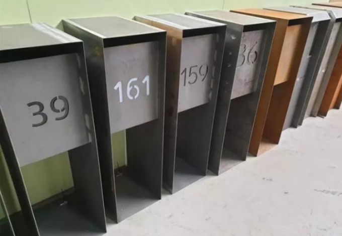 Caixas postais de aço de Corten do fechamento impermeável exterior da chave do apartado do metal