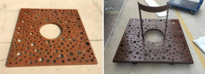 Árvore de aço oxidada personalizada de Corten do metal que raspa para o jardim decorativo