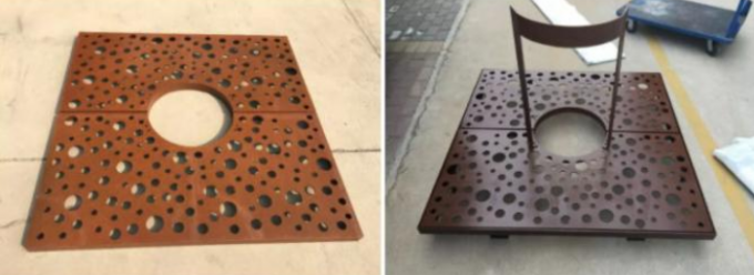 Árvore de aço oxidada personalizada de Corten do metal que raspa para o jardim decorativo