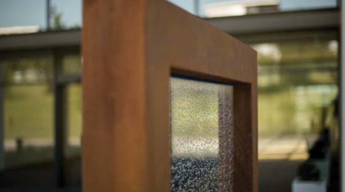 Característica exterior moderna de Rusty Corten Steel Garden Water da fonte de água