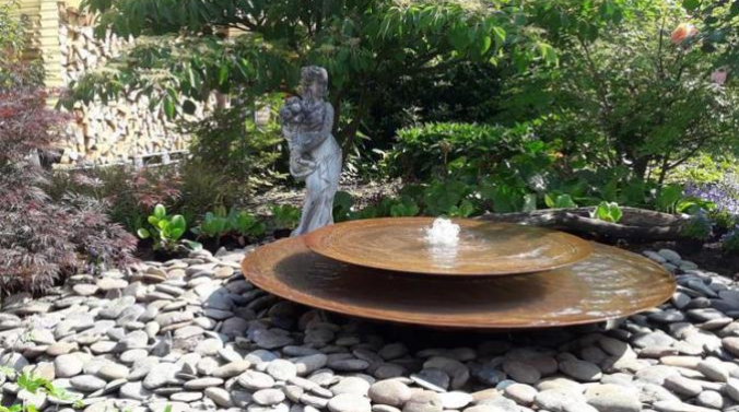Bacia de aço da água de Corten da decoração grande para a característica da água do jardim