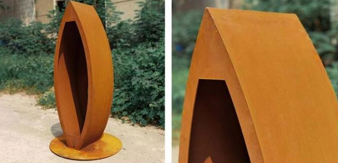 Armazenamento de aço da madeira de Corten Corten da escultura exterior da cremalheira da lenha do metal