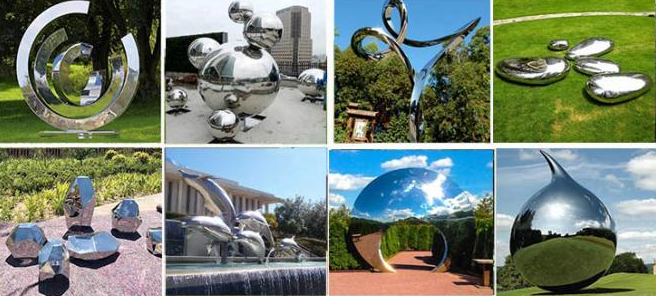 OEM fora do grande jardim contemporâneo Art Sculpture da bola de metal da forma da bola