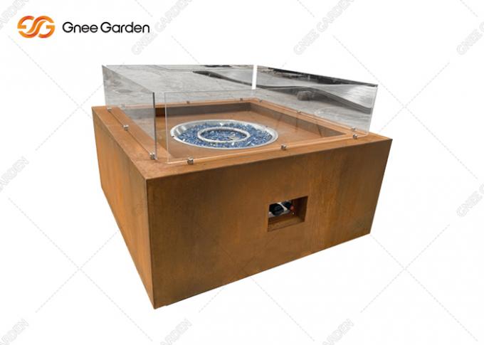  Fogo quadrado exterior Pit Table Gas Fireplace do calefator de gás