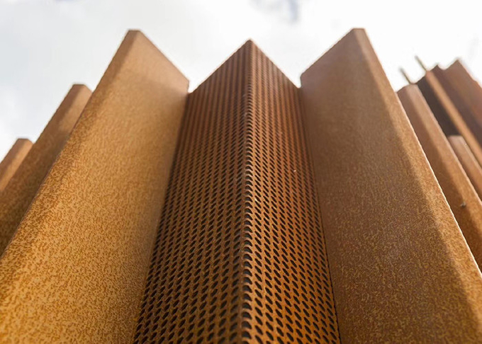 Painéis de revestimento de aço personalizados de Corten da decoração