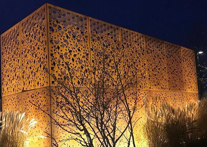 Painel europeu de aço da tela dos estilos de Corten