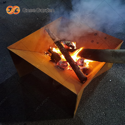 Poço de dobramento do fogo do teste padrão de aço novo do metal de Corten do projeto