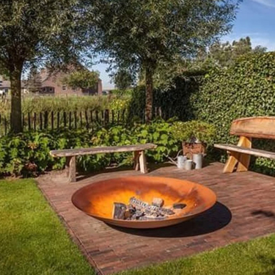 Fogo Pit For Outdoor Garden do aço de Corten do metal da casa