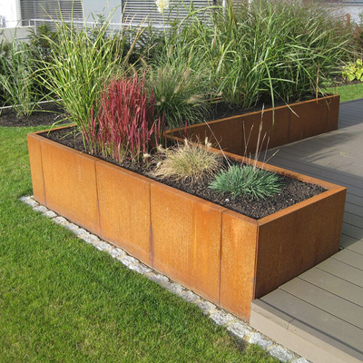 O jardim moderno da personalização oxidou o serviço de aço do ODM do OEM dos plantadores