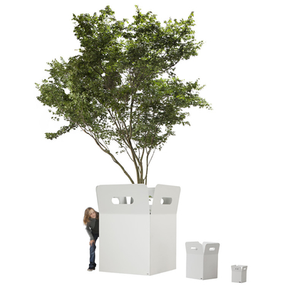 Plantador de aço alto alto de Corten dos potenciômetros de flor do metal da espessura 1.5mm-6.0mm grande