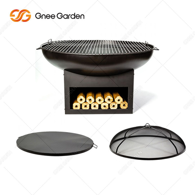 Fogo exterior Pit Customized grade natural do assado do metal do aço de Corten da oxidação da grande