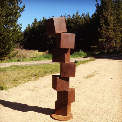 aço rústico abstrato de Corten das esculturas do jardim do metal da espessura de 3mm grande