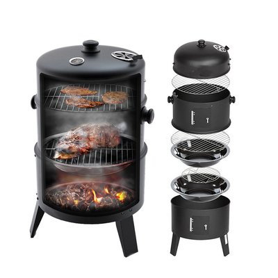 18&quot; grade portátil de cozimento exterior 3 do carvão vegetal das grades da altura em 1 Multifunction