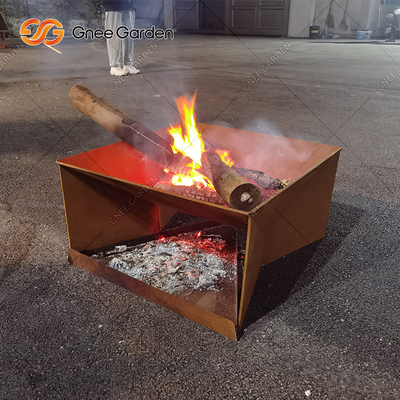 Poço de dobramento do fogo do teste padrão de aço novo do metal de Corten do projeto