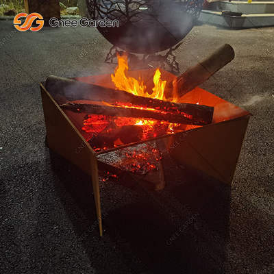 Poço de dobramento do fogo do teste padrão de aço novo do metal de Corten do projeto