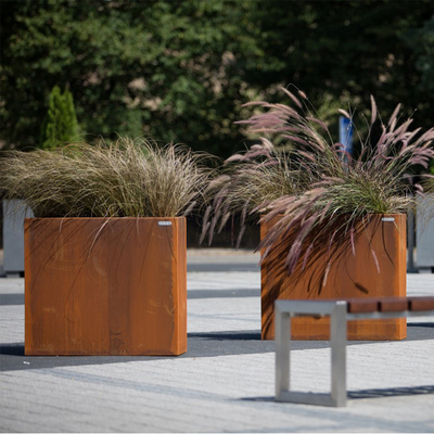Os fornecedores florescem potenciômetros de flor decorativos do metal do jardim do plantador