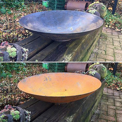 Poço de queimadura de aço do fogo da madeira de metal do pátio para o jardim