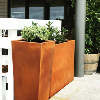 Grandes plantadores de aço customizáveis da árvore de Corten para o CE do GV TUV do jardim certificado