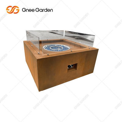 Chaminé de gás exterior de Heater Square Fire Pit Table do gás