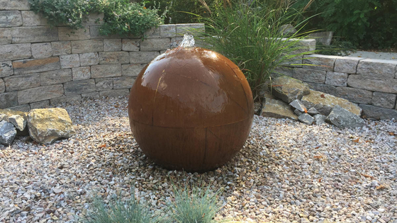 Característica de aço personalizada da água de Corten da cachoeira da decoração dos jardins