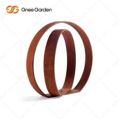 Grande arte finala de aço 175cm moderna exterior da escultura de Corten com curvas lisas