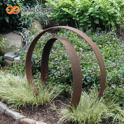 Grande arte finala de aço 175cm moderna exterior da escultura de Corten com curvas lisas