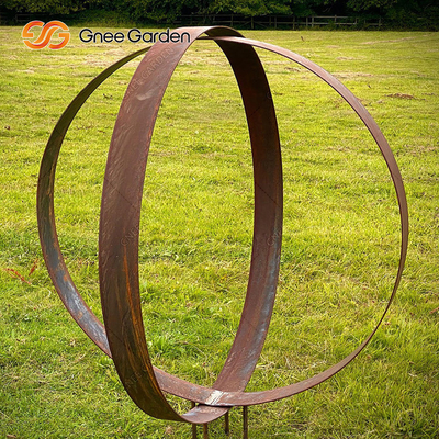 Grande arte finala de aço 175cm moderna exterior da escultura de Corten com curvas lisas