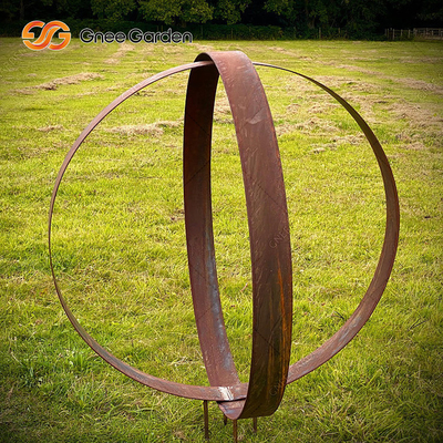 Grande arte finala de aço 175cm moderna exterior da escultura de Corten com curvas lisas