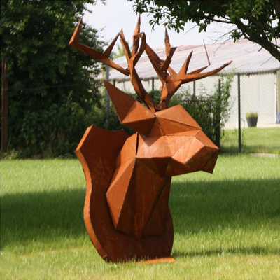 As estátuas de bronze exteriores modernas do GV TUV Corten bronzeiam estátuas da jarda 175cm