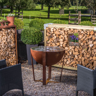 Poço de aço clássico de Pit Bbq Ring Bbq Fire do fogo do diâmetro 1000mm Corten inoxidável