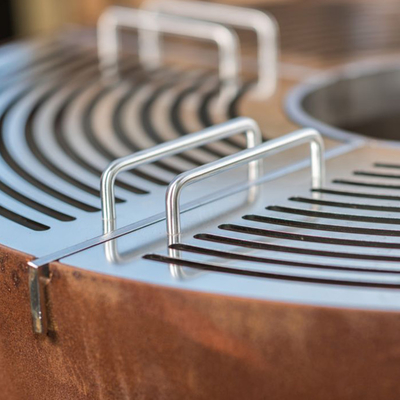Poço de aço clássico de Pit Bbq Ring Bbq Fire do fogo do diâmetro 1000mm Corten inoxidável