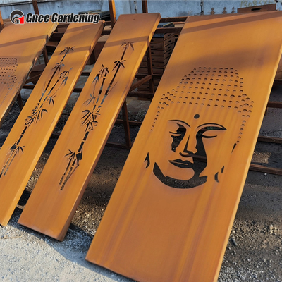 O laser decorativo moderno dos produtos do jardim do metal do GV cortou os painéis de aço de Corten