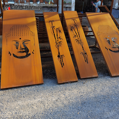 O laser decorativo moderno dos produtos do jardim do metal do GV cortou os painéis de aço de Corten
