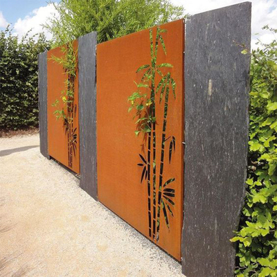 Produtos de jardim de metal pré-enferrujado Painéis decorativos de aço corten feitos sob medida