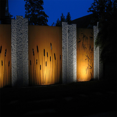 Produtos de jardim de metal para arte arquitetônica Telas resistentes de aço corten para jardim