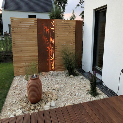Produtos de jardim de metal para arte arquitetônica Telas resistentes de aço corten para jardim