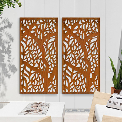 A tela alta de Art Design Corten Steel Privacy da durabilidade almofada para exterior