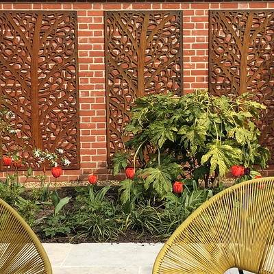 Divisor de quarto de metal de tela de jardim de aço OEM ODM