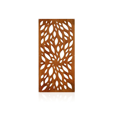 Produtos de jardim de metal decorativo artístico Painéis de privacidade de aço corten à prova de intempéries
