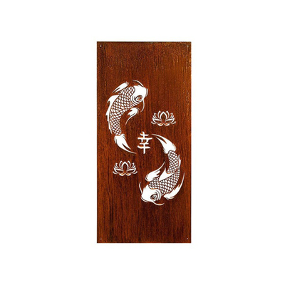 O divisor decorativo de aço exterior das telas de Corten almofada oxidado pre