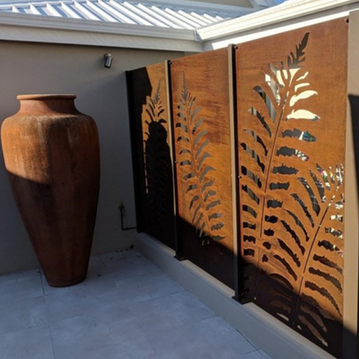 Painéis de tela de aço corten enferrujados produtos de jardim de metal decorativo OEM ODM