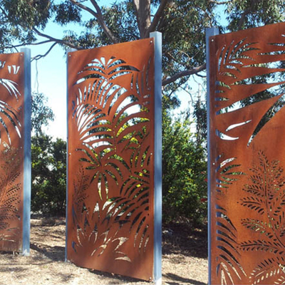 Painéis de tela de aço corten enferrujados produtos de jardim de metal decorativo OEM ODM