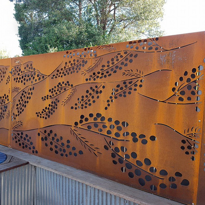 Painéis de tela de aço corten enferrujados produtos de jardim de metal decorativo OEM ODM