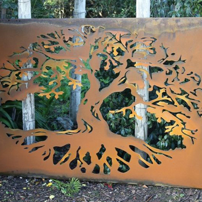 Tela de aço polido para jardinagem Produtos de jardim de metal com espessura de 3 mm