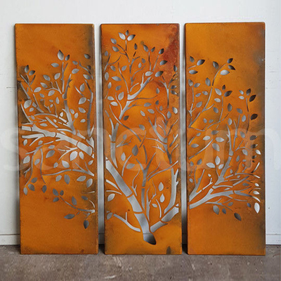 Produtos de jardim de metal OEM aço corten tela de privacidade decoração de quintal