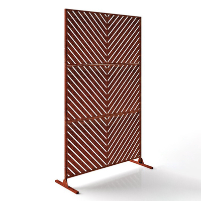 Parede de separação de aço customizável Prerusted da tela do jardim de Corten