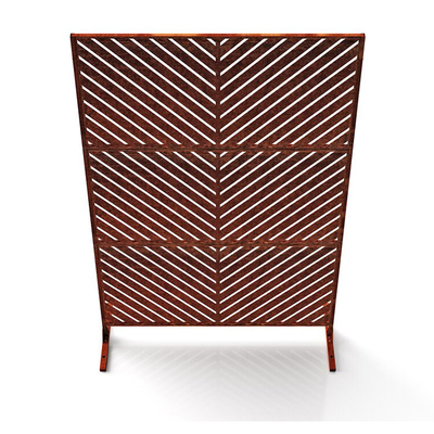 Parede de separação de aço customizável Prerusted da tela do jardim de Corten